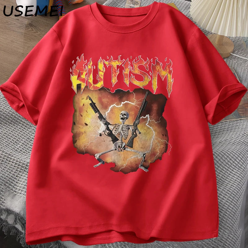 Autistic Funny Skeleton T-Shirt
